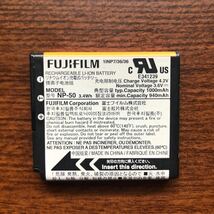 送料無料　満充電後電圧測定　NP-50 FUJIFILM 純正品_画像1