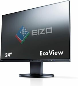 ☆EIZO FlexScan 24.1インチ カラー液晶モニター　EV2455-BK ブラック　中古(1)☆