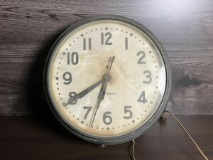 マツダ電気時計 掛時計 丸時計 当時物 「JXAX」「アマチュア無線協会初代会長放出品」