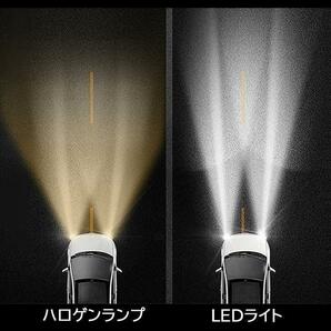 H1 LEDフォグランプ 12/24V ヘッドライト 2個セット 白発光の画像4