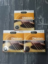 ★新品　D'Addario ダダリオ アコースティックギター弦 EXP15　3セット_画像1