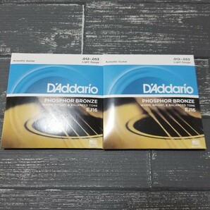 ★新品　D'Addario　ダダリオ アコースティックギター弦 EJ-16　2セット