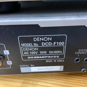 UTt508【通電OK】DENON デノン システムコンポ DRR-F100 / DMD-F100 / DRA-F100 / DCD-F100 / SC-F100 ペア オーディオ機器 現状品の画像9