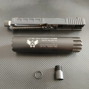 Silencerco x ZEV RMRカット カスタム スライド ＋ サプレッサーセット G17 Glock17 グロック17 東京マルイ Gen3 TTI SAI COSTA magpul