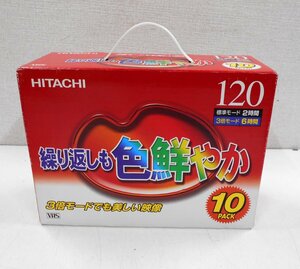 HITACHI 日立 ビデオカセットテープ 120 VHS 10PACK スタンダード 【セ324】