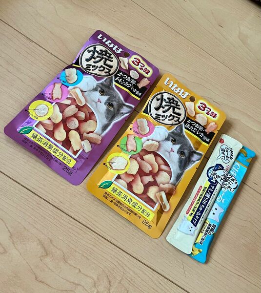 [新品未開封] いなば焼ミックス２種類＆アミノ酸ちゅ〜る