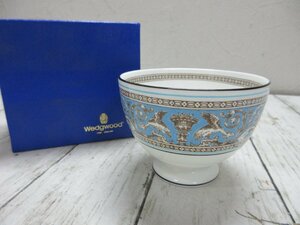 ｄ 美品　WEDGWOOD　ウェッジウッド　フロレンティーン　ターコイズ　ボウル　鉢　 【星見】