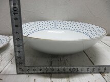 １円　Tiffany & Co. ティファニー ダンシングT プレート 小皿 皿 約16.5cm×3枚/20㎝×3枚　サラダボウル 【星見】_画像7