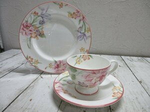 1 jpy beautiful goods ROYAL ALBERT Royal Albert bo-n tea ina off .- rear ophelia cup & saucer & plate plate Trio [ star see ]