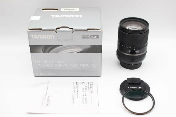 新品級◆TAMRON 16-300mm F3.5-6.3 VC PZD Di II MACRO B016◆Nikon用♪0508