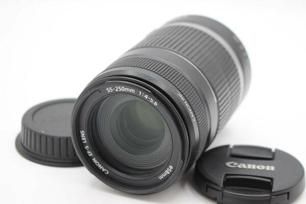 極美品◆Canon キャノン EF-S 55-250mm F4-5.6 IS◆0521(22447) 