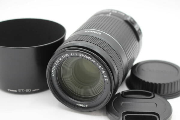 極美品◆Canon キヤノン EF-S 55-250mm F4-5.6 IS II◆0515（12515）