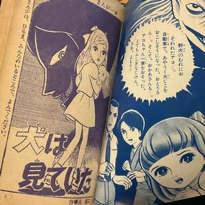 古賀新一「こびと少女」 浜慎二「犬は見ていた」きょうりゅう図鑑 ムロタニツネ象 付録マンガ2冊 怪奇漫画 ホラーマンガの画像3