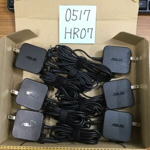 (0517HR07) free shipping / used /ASUSe chair -s/ADP-33AW B/19V/1.75A/ original AC adapter 6 piece set 