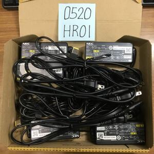 (0520HR01) free shipping / used /NEC/ADP003/20V/2.25A/ original AC adapter 5 piece set 