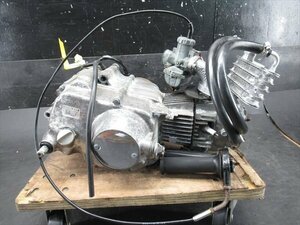 【同梱不可】 A1R6-0419 ホンダ モンキー 実動♪ エンジン ASSY オイルクーラー・キャブ セット 【Z50J-220～ 4速リターン 動画有】