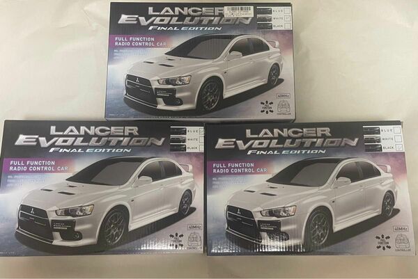 ラジコン 三菱 LANCER EVOLUTION 3色セット おまけ付き