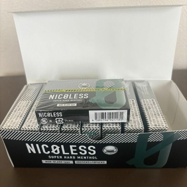 NICOLESS スーパーハードメンソール 9箱セット ニコレス NICOLESS ニコチンなし 加熱式たばこ イルマ対応