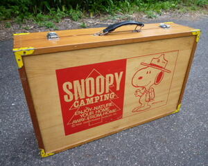 スヌーピー キャンピング 折り畳み テーブル チェアー セット SNOOPY CAMPING ピクニック キャンプ 中古 レトロ