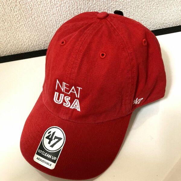 47 NEAT USA ニート　レッド　キャップ　帽子