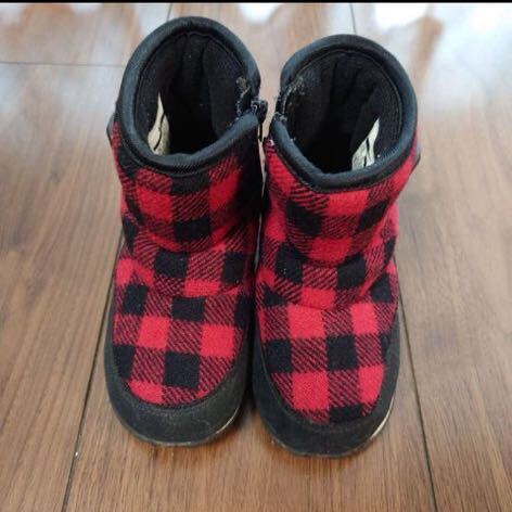 ナイキ ブーツ チェック柄 13cm NIKE 赤 キッズ 女の子 男の子