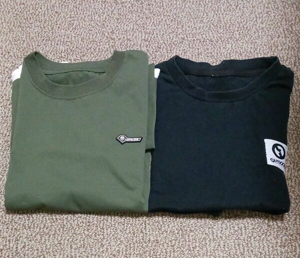 【まとめ売り】Tシャツ　2枚セット　OUTDOOR PRODUCTS　 ブラック　カーキ　160　170