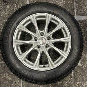 中古 タイヤホイール スタッドレスタイヤ GOODYEAR ICE NAVI 6 225/60r17 99Q 2018年製造 7J +40 5H PCD114.3 1本