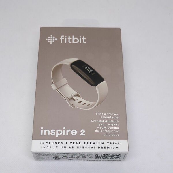 Fitbit Inspire2 フィットネストラッカー Lunar White ルナホワイト L/Sサイズ/心拍計 [日本正規品]