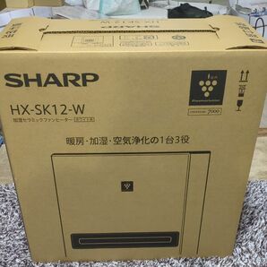 シャープ プラズマクラスター加湿セラミックファンヒーターHX-SK12-W（プレミアムホワイト）