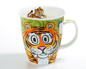 ダヌーン マグカップ NEVIS 大迫力のトラ GO WILD TIGER Dunoon Mug 正規販売代理店 マグ ギフト 結婚祝い プレゼント 贈り物 新生活応援