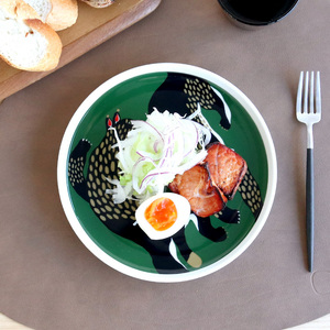  Marimekko il ves plate 20cm темно-голубой / зеленый marimekko Ilves Северная Европа тарелка подарок брак праздник . подарок подарок 