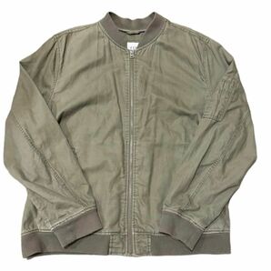 90s OLD GAP オールドギャップ MA1 ブルゾン 古着 コットンリネン