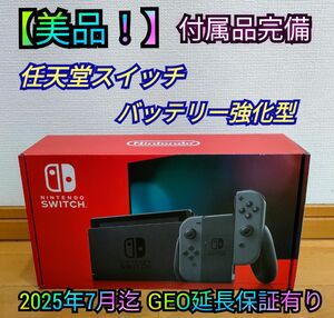 【美品】付属品完備　Nintendo Switch Joy-Con (L) /(R) グレー