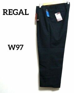 新品 REGAL リーガル 希少 大きいサイズ W97 スラックス ブラック