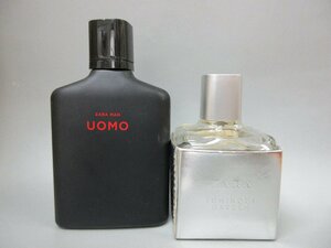 ZARA 香水2点セット ZARA MAN UOMO 100ML 残量約7～8割 LUMINOS GARDEN 100ml 残量約8割
