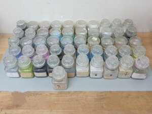  Japanese picture for all sorts picture using .. natural mineral pigments 50 piece remainder amount various white light brown group blue series green series pink * purple series uematsu world .. summarize painting materials bin approximately 6.5cm×10cm degree 
