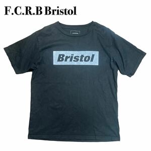 F.C.R.B Bristol エフシーレアルブリストル 半袖カットソー 黒ブラック ボックスロゴ L