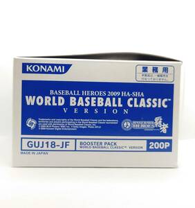 【KONAMI】コナミ　BBH2009 ベースボールヒーローズ　ワールドベースボールクラシック 　新品未開封　153枚入り