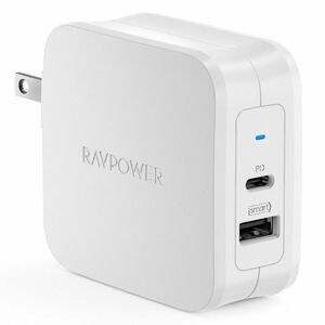 RAVPower Power Delivery 3.0対応 61W USB充電器 RP-PC105 ホワイト