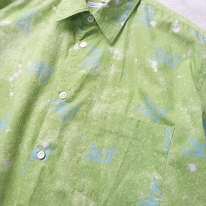 COMME des GARCONS SHIRT コムデギャルソンオム フランス製 長袖コットンシャツ S グリーンの画像2