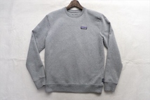 patagonia パタゴニア Label Uprisal Crew Sweatshirt クルーネックスウェット トレーナー S グレー_画像1