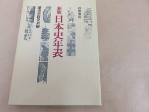 新版日本史年表　歴史学研究会編　岩波書店