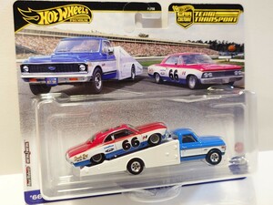 Hot Wheels ホットウィール チームトランスポート '66 シェヴェル '72 シェビー ランプ トラック プレミアム ミニカー　未開封