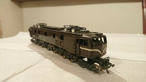 【ジャンク】鉄道模型 HOゲージ 鉄道模型社 電気機関車 EF58新形 茶色塗装