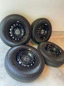 美品　新車外し ダンロップ　SP175 195/80r15ハイエース 23年式 ③ハイエース　キャラバン　スチールホイール流用　送料無料！