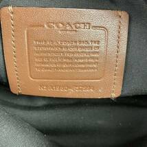  1円〜美品◆コーチ COACH ボディバッグ ウエストバッグ F37594 スムースカーブレザー グラハム メンズ 斜め掛け クロスボディ ブラウン_画像7