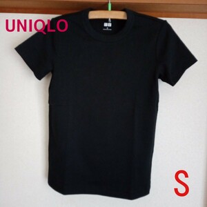 　ユニクロ　UNIQLO　Tシャツ 　黒　ブラック 　S 　クルーネック 　半袖 　半袖Tシャツ
