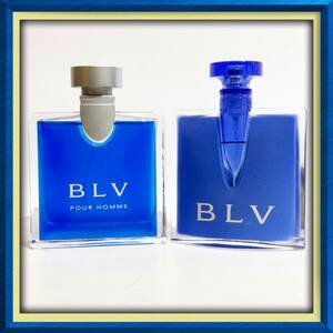 BVLGARI ブルガリ ★ブループールオム オードトワレ 50ml ★ブルー オードパルファム 40ml ★2本セット★残量多