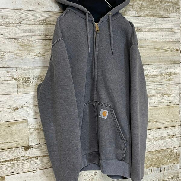 美品　人気デザイン　CARHARTT カーハート　パーカー　メキシコ製　