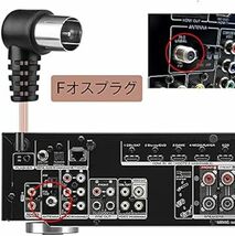 FMラジオアンテナ 同軸ケーブル T型/Y型 fm アンテナ 75 Ohm 室内 ダイポール アンテナ 高性能 高感度 Fタイ_画像6